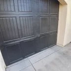 After - Double Car Garage Door Off Track Repair & Bottom Section Replacement