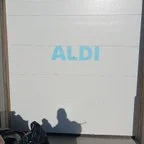 After - Commercial Sectional Garage Door Installation - Aldi