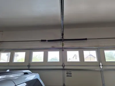 Before — Garage Door Spring Replacement & 17-Point Inspection