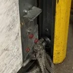 Before - Commercial Overhead Door Brush Seal Replacement