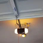 After - Emergency Garage Door Spring Repair for Trapped Vehicle