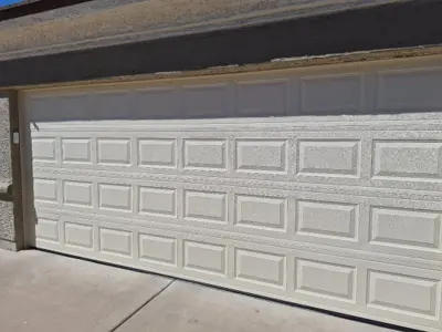 16x7 Steel Garage Door Installation with New Trim