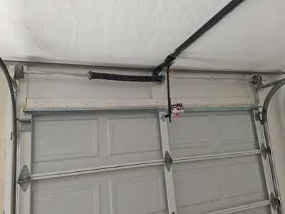 Before — LiftMaster Garage Door Opener Installation with 7' Belt Rail