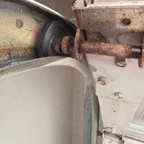 Before - Garage Door Off-Track Repair & Opener Replacement