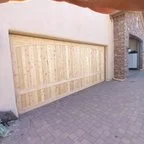 After - Custom Wood Garage Door Replacement – 18x8
