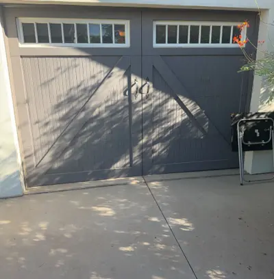 Garage door belt drive opener repair and remote reprogramming