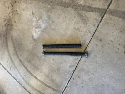Before — Broken Garage Door Spring Replacement for 2-Car Door