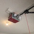 Before - Garage Door Off-Track Repair & Opener Replacement