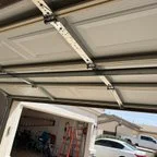 After - 16x7 Garage Door Replacement with Glass Top Panel