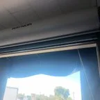 Before - Commercial Garage Door Track Realignment and Operational Repair