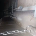 Before - Commercial Dock Plate Leveler Repair and Chain Replacement