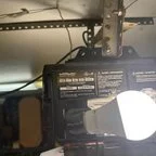 Before - 18x7 Garage Door Panel Replacement with Steel Flush Door