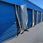 Before - Commercial Storage Door Replacement – Two 96x85 Janus 650 Rolling Steel Doors