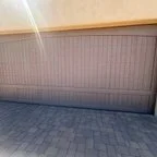 Before - Custom Wood Garage Door Replacement – 18x8