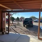 Before - New 9x7 Garage Door with Modern Wi-Fi Opener Installation