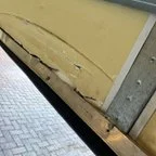 Before - Garage Door Strut Installation and Bottom Seal Replacement