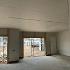 Before - Multiple CHI Raised Panel Garage Door Installation for Global Preservation Construction